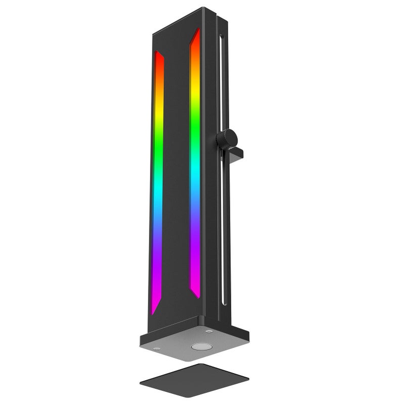 GPU Support Bracket ARGB Aluminium Alloy Magnetic Base Sliding Adjustable GPU Holder for Desktop Graphic Card Black - Image 5