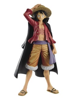 HALAMODO One Piece Black Cloak Straw Hat Luffy Theater Edition Peripheral Doll Toy Desktop Ornament  - Image 1