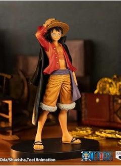HALAMODO One Piece Black Cloak Straw Hat Luffy Theater Edition Peripheral Doll Toy Desktop Ornament  - Image 2