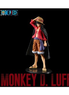 HALAMODO One Piece Black Cloak Straw Hat Luffy Theater Edition Peripheral Doll Toy Desktop Ornament  - Image 3