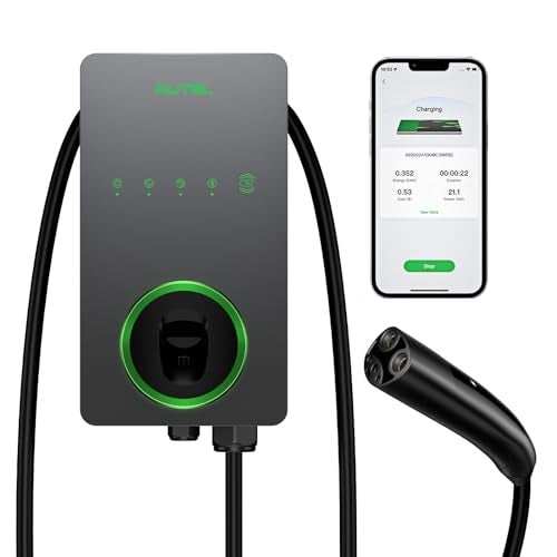 Autel Level 2 Home Smart EV Charger NACS, Up to 50Amp, Hardwired 240V EV Charge Station, Indoor/Outdoor Car Charging Station, Flexible 25-Foot Cable, Compatible with Tesla - Image 1