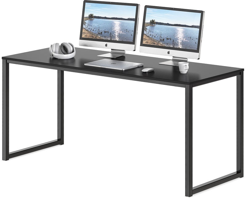SHW SHW Mission 55Inch Home Office Computer Desk Black 