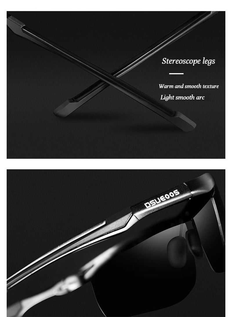 DSUEOOS high-definition polarized sunglasses for men, driver's glasses for day and night driving, fishing sunglasses for men, driving glasses for men - Image 4