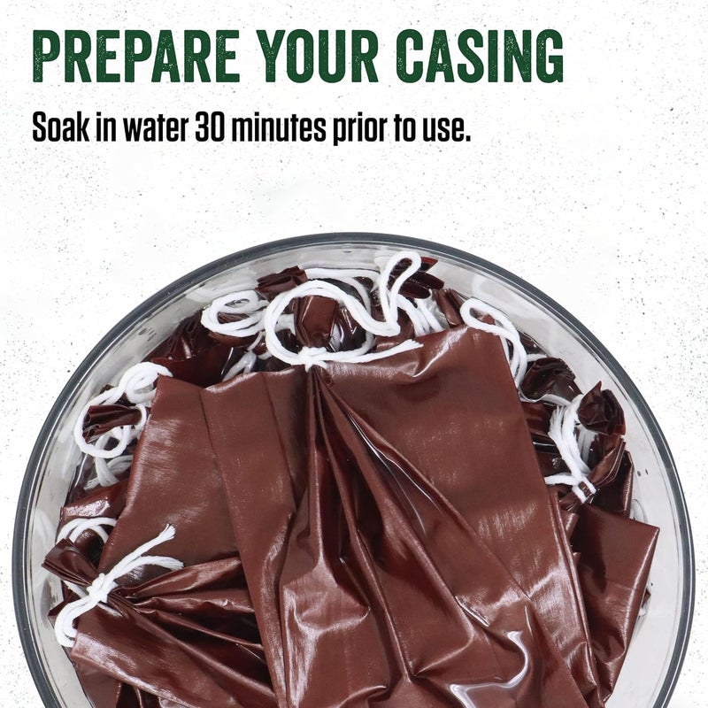 LEM Products Mahogany Fibrous Casings 2  Inches x 20 Inches NonEdible Sausage Casings Stuffs Approximately 3 Pounds Per Casing Great for Summer Sausage Pepperoni and Salami 25 Count Pack - Image 4