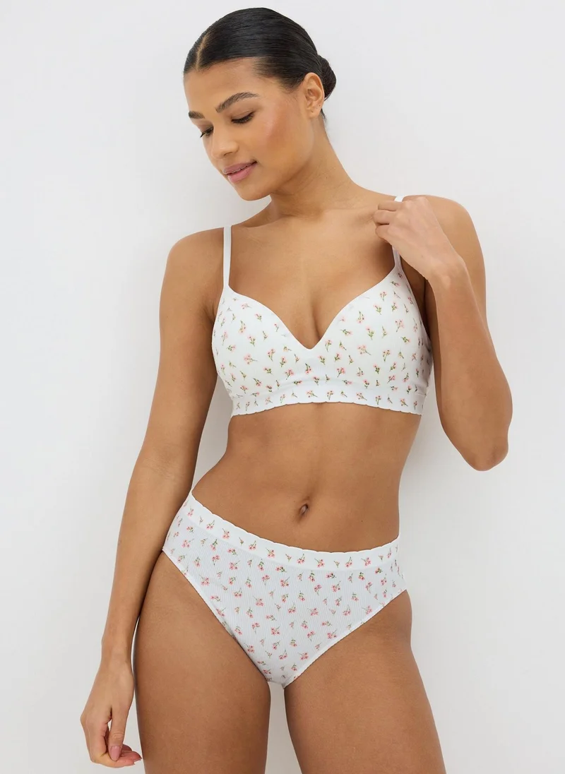 Matalan Cream 3 Pack Seamless Midi Knickers