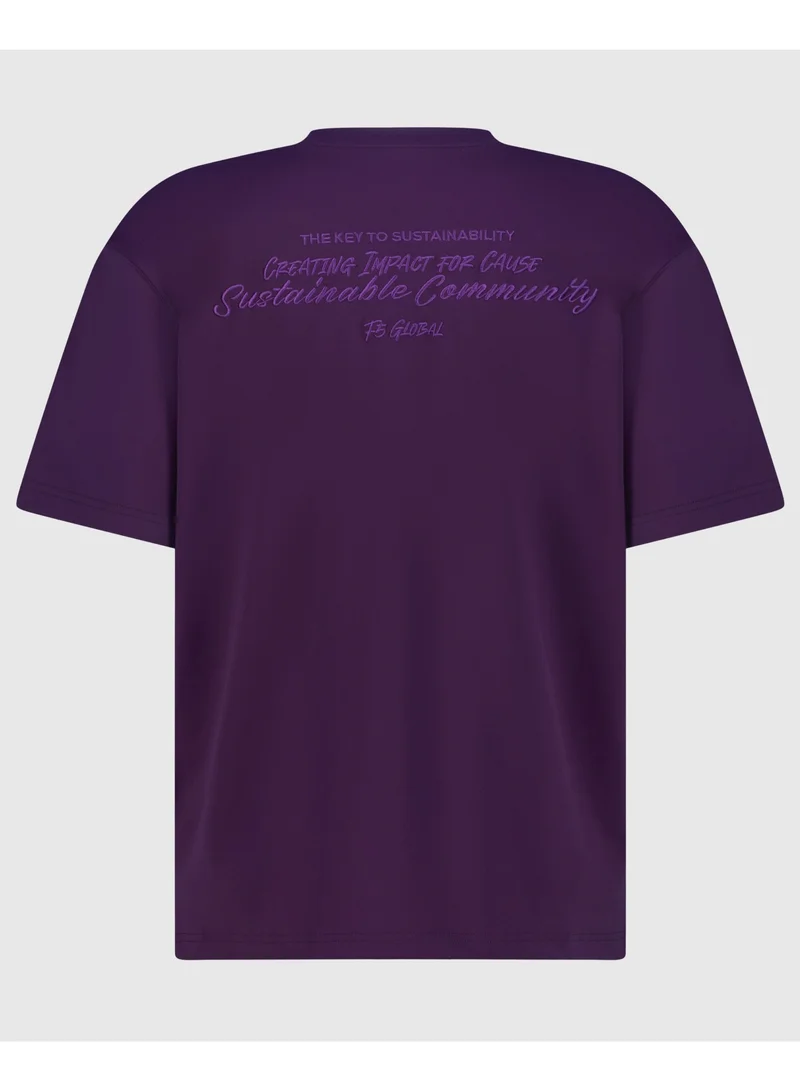 F5 Women's F5 Global Oversized  Spandex T-Shirt - Purple