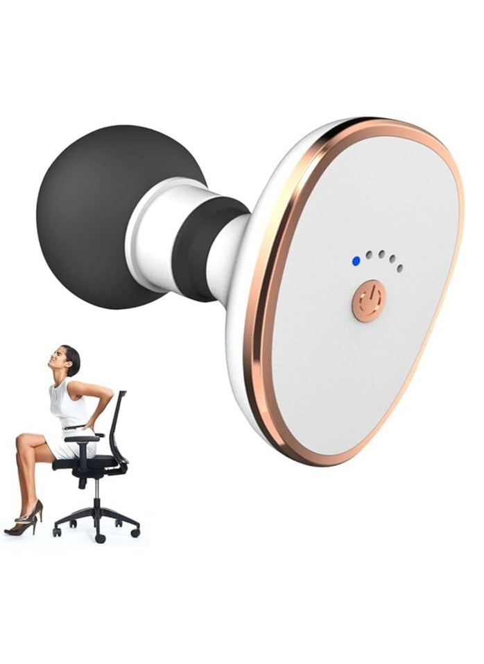 VIO Portable Cordless Mini Massager Percussion Pocket Muscle Massage Gun Super Quiet Technology Handheld USB Relaxation Rechargeable Portable Massager Deep Tissue Pain Relief Massager with 5 Speeds for Home Office Gym  - Image 2