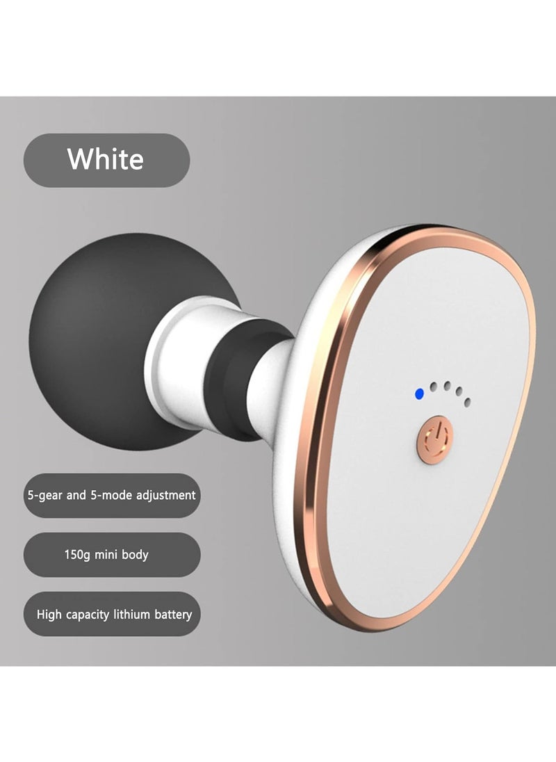VIO Portable Cordless Mini Massager Percussion Pocket Muscle Massage Gun Super Quiet Technology Handheld USB Relaxation Rechargeable Portable Massager Deep Tissue Pain Relief Massager with 5 Speeds for Home Office Gym  - Image 3