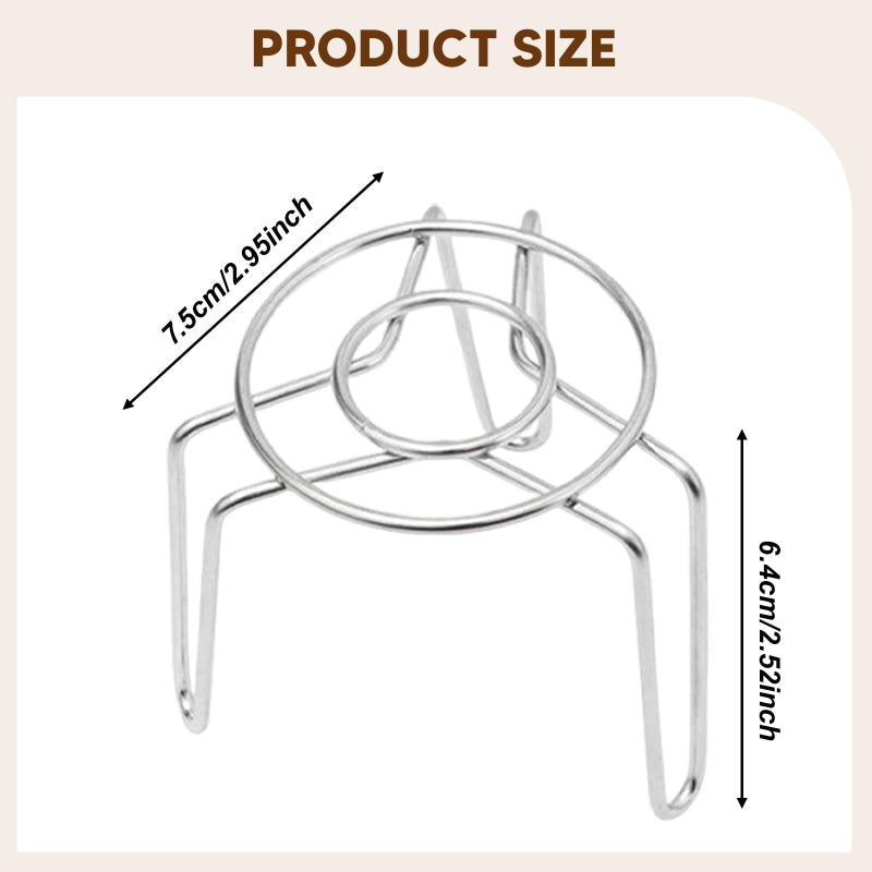 Long Mini Steamer Rack Stainless Steel Stackable Space Saver for Milk Pot Kitchen Use - Image 4