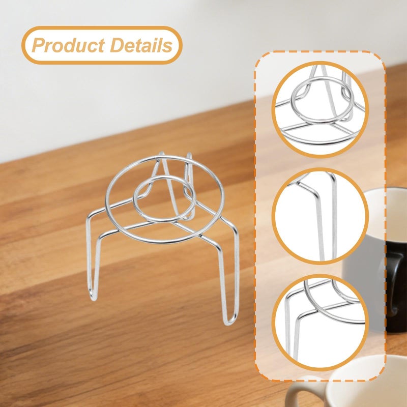 Long Mini Steamer Rack Stainless Steel Stackable Space Saver for Milk Pot Kitchen Use - Image 3