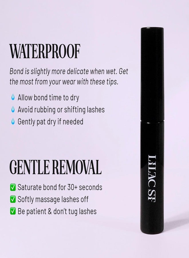 Lilac St. Lilac St - Eternal Bond Lash Glue (Black) - Lash Cluster Glue - Quick Dry Formula - Mini Mascara Wand Applicator - Strong & Flexible Hold - Waterproof - Cruelty Free, Vegan - Pack of 2 - Image 4