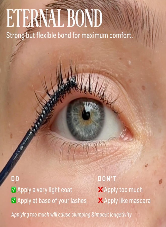 Lilac St. Lilac St - Eternal Bond Lash Glue (Black) - Lash Cluster Glue - Quick Dry Formula - Mini Mascara Wand Applicator - Strong & Flexible Hold - Waterproof - Cruelty Free, Vegan - Pack of 2 - Image 2