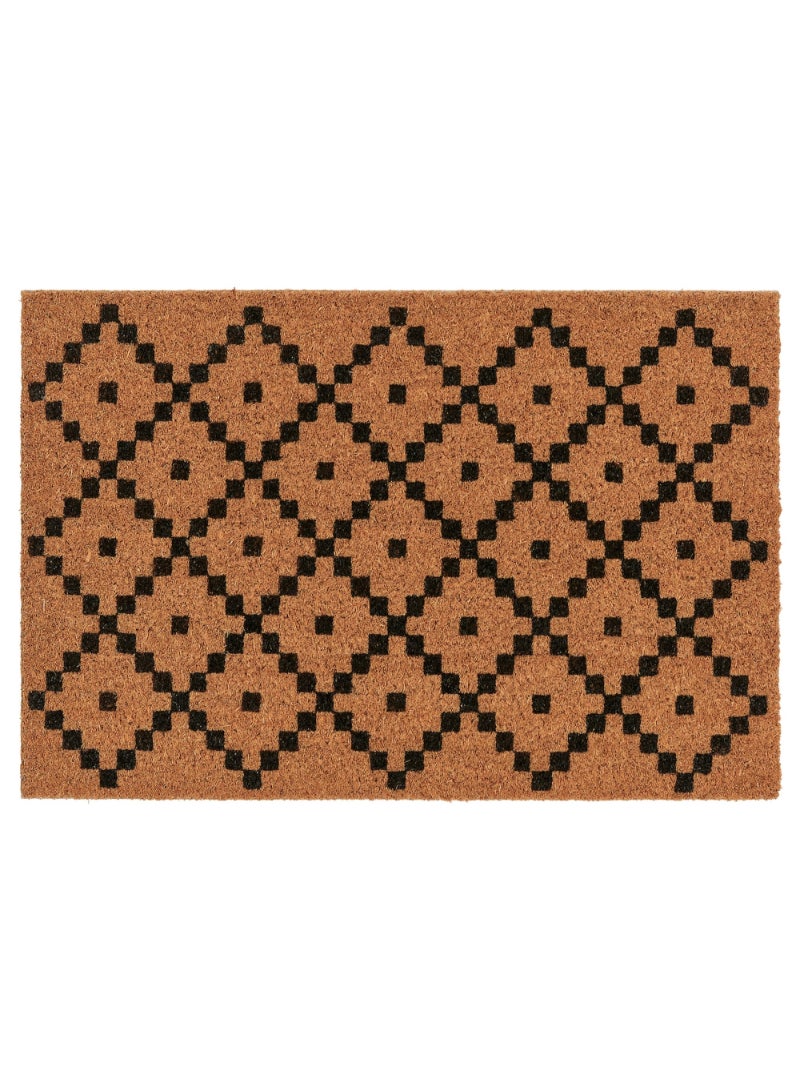 حصيرة باب لون طبيعي/أسود 40X60 سم - Image 1