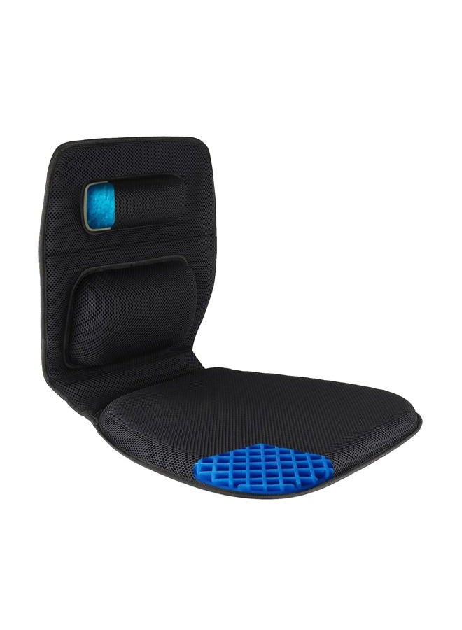 FOMI Premium Gel Seat Cushion and Firm Back Support | Orthopedic Seat Pad and Lumbar Pillow for Wheelchairs, Car, Truck, Airplane, Work, Gaming | Pressure Sore, Coccyx, Tailbone, Sciatic Pain Relief - Image 1