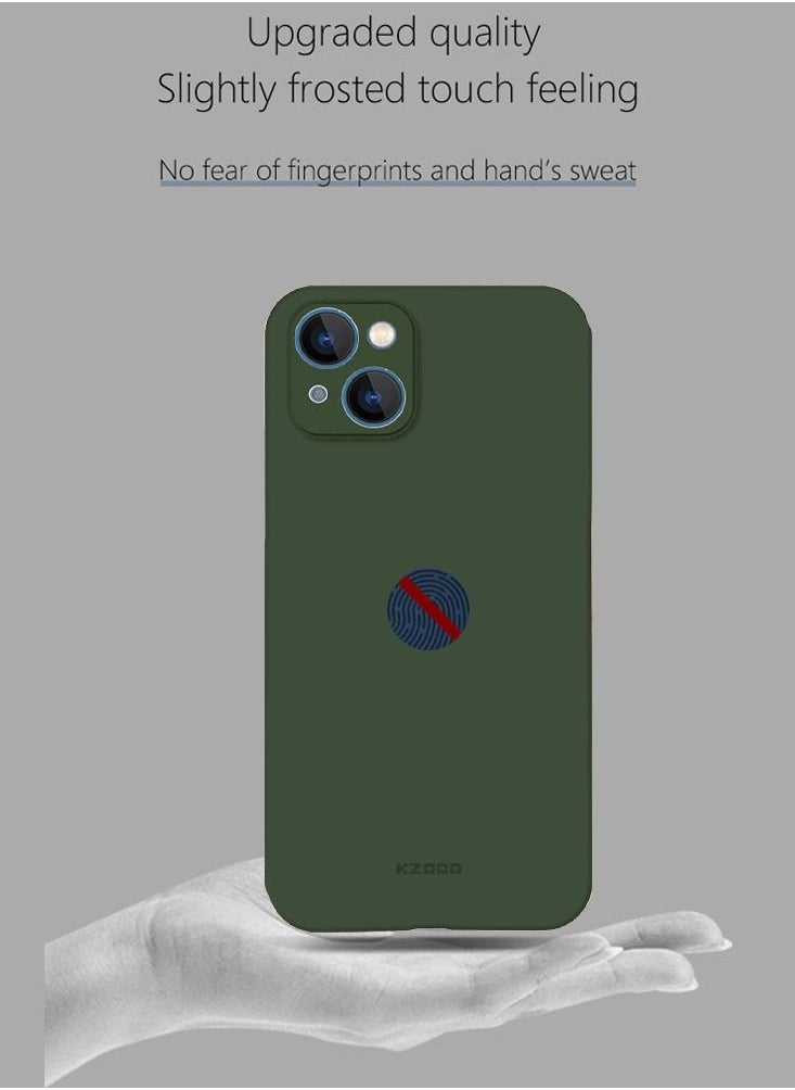 KZDOO iPhone 14 Plus Case Air Skin Series Ultra Slim Frosted Anti Slip Back Cover Full Coverage Camera Lens Protection 6.7 inch Green  - Image 3