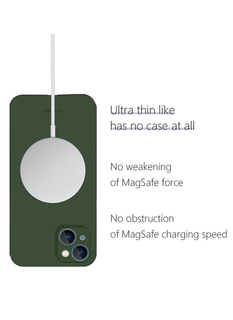 KZDOO iPhone 14 Plus Case Air Skin Series Ultra Slim Frosted Anti Slip Back Cover Full Coverage Camera Lens Protection 6.7 inch Green  - Image 5