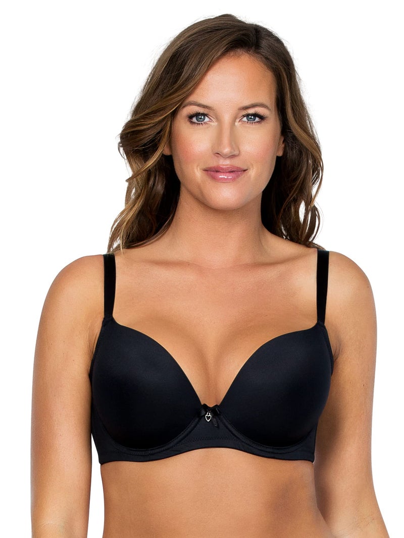 PARFAIT Jeanie Women's Full Figure Lightweight Smooth Plunge T-Shirt Bra Style 4801-Black-32G - Image 1