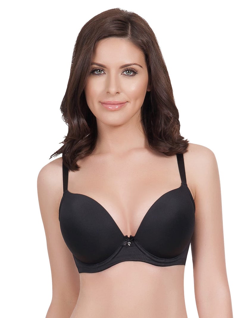 PARFAIT Jeanie Women's Full Figure Lightweight Smooth Plunge T-Shirt Bra Style 4801-Black-32G - Image 2