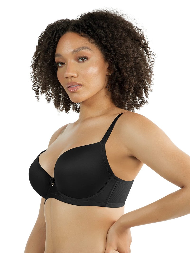 PARFAIT Jeanie Women's Full Figure Lightweight Smooth Plunge T-Shirt Bra Style 4801-Black-32G - Image 3