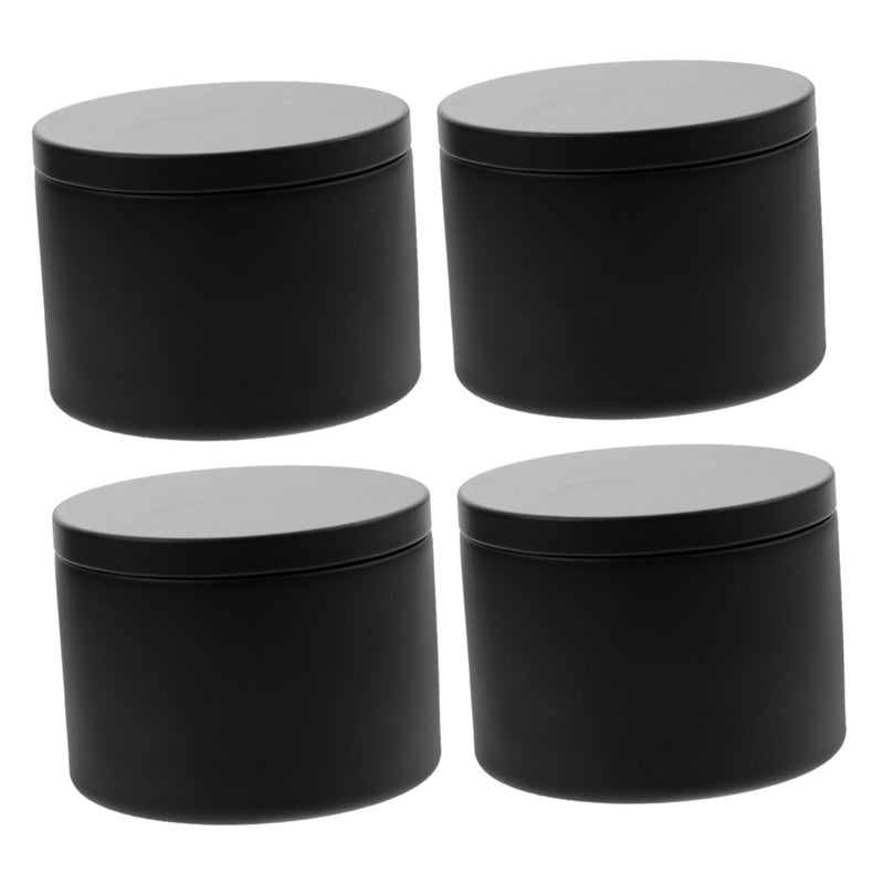 4Pcs Tinplate Balm Containers Fillable Cosmetic Jars With Lids For Solid Perfume - Image 2