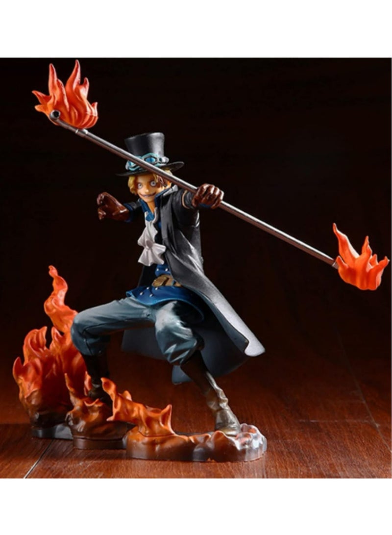 3pcs/set One Piece DXF Brotherhood II Luffy Ace Sabo PVC Action Figure Toys 14-17cm - Image 4