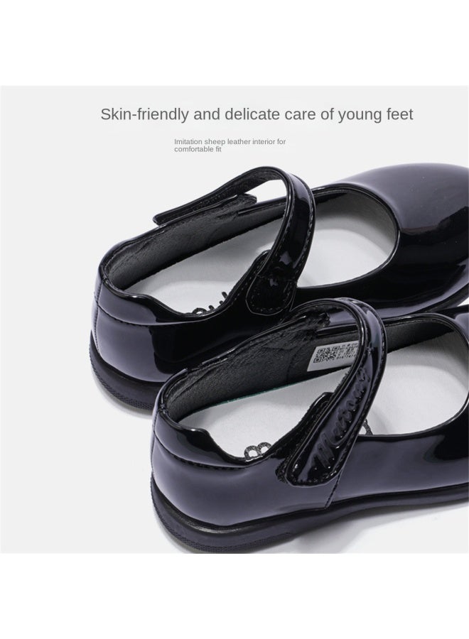 Shepherd Boy Autumn Girls' Shoes, Big Kids' Soft-sole Leather Shoes, Black Dress Shoes For School Performances And Formal Occasions - Image 5