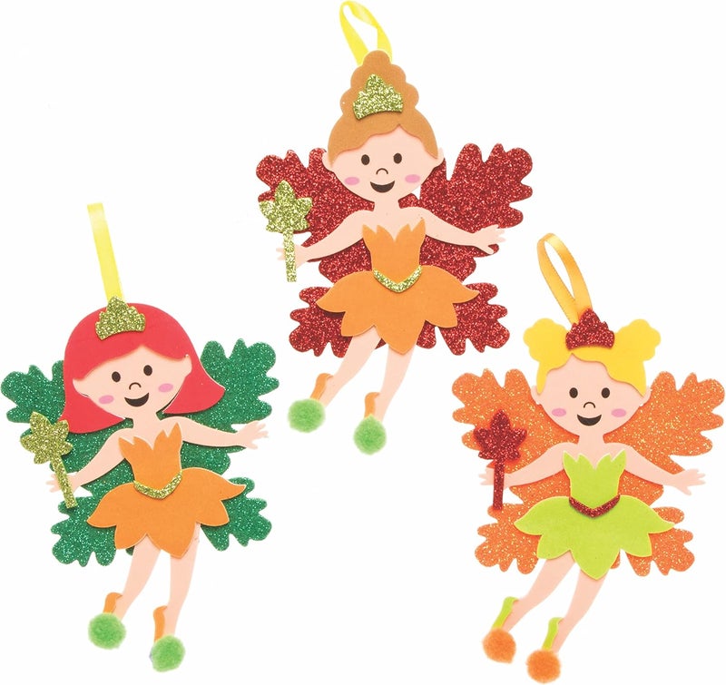 Baker Ross FE652 Fall Fairy Decoration Sets - Pack of 8, Create your own decorations to design and display, creative activities for kids - Image 3