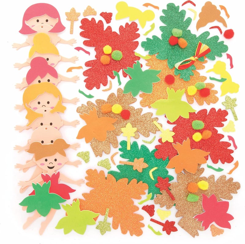 Baker Ross FE652 Fall Fairy Decoration Sets - Pack of 8, Create your own decorations to design and display, creative activities for kids - Image 2