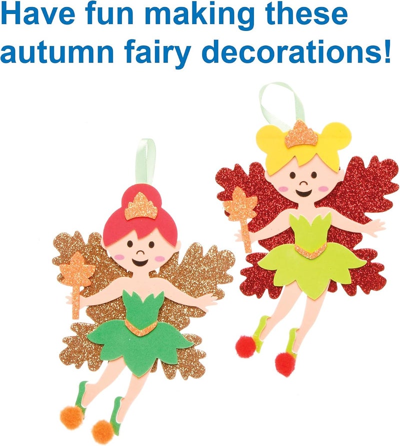 Baker Ross FE652 Fall Fairy Decoration Sets - Pack of 8, Create your own decorations to design and display, creative activities for kids - Image 5