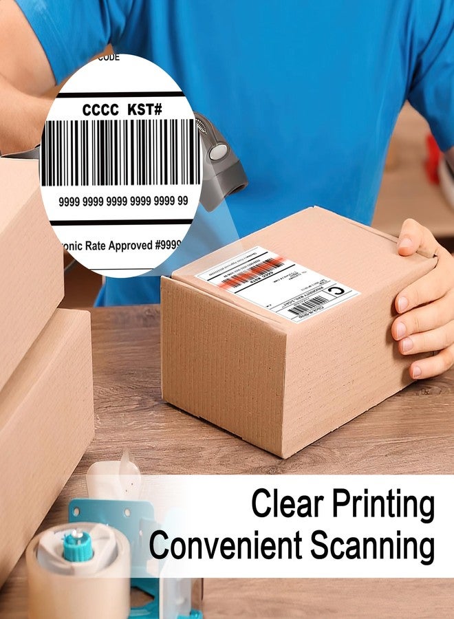 L LIKED 100 Pre-Cut 4x6 Sheet Shipping Labels for Laser & Inkjet Printers, Single Sheet, Self Adhesive Address Mailing Postage Stickers (100 Sheets) - Image 3
