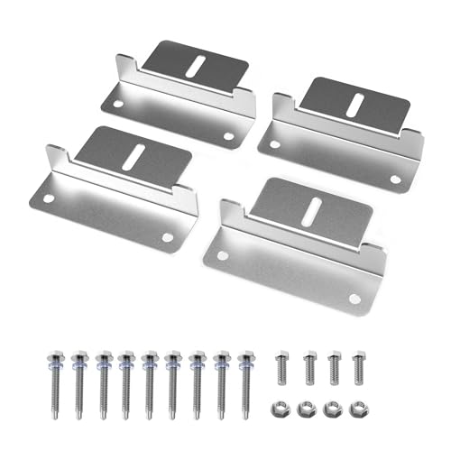 ACOPOWER Solar Panel Mounting Z Bracket - Set of 4 for RV Boat Off Gird Installation,Sliver,HY-Z1-M - Image 1