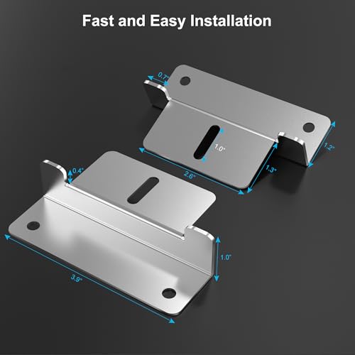 ACOPOWER Solar Panel Mounting Z Bracket - Set of 4 for RV Boat Off Gird Installation,Sliver,HY-Z1-M - Image 3