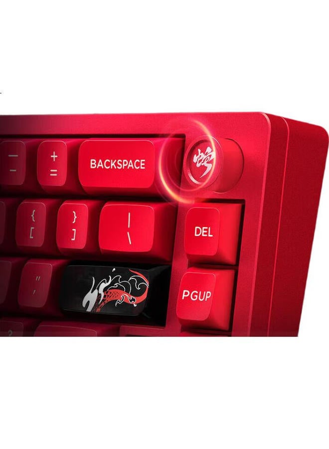 Thunderobot Vic68 Magnetic Axis Keyboard, 0.01Rt Aluminum Alloy Cnc Gaming Customizable Keyboard, Wired Connection Full Key Hot-Swappable Web-Page Driver For Valorant, Transmutation Purple - Image 1