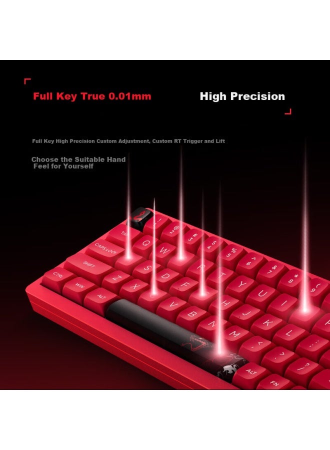 Thunderobot Vic68 Magnetic Axis Keyboard, 0.01rt Aluminum Alloy Cnc Gaming Customizable Keyboard, Wired Connection Full Key Hot-swappable Web-page Driver For Valorant, Tranation Purple - Image 4