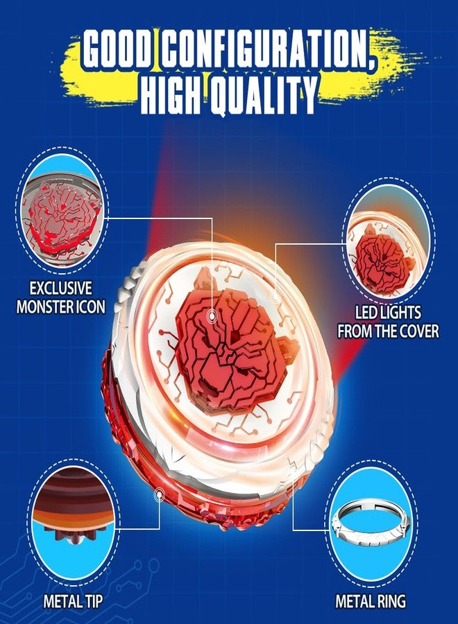 إنفينيتى نادو لعبة إنفينيتي نادو الدوارة للأطفال، لعبة معدنية للأولاد، لعبة إطلاق البلابل الدوارة للأولاد، بلابل دوارة للأولاد من 5 إلى 12 سنة، مجموعة متقدمة - دب الحرب المشتعل - Image 5