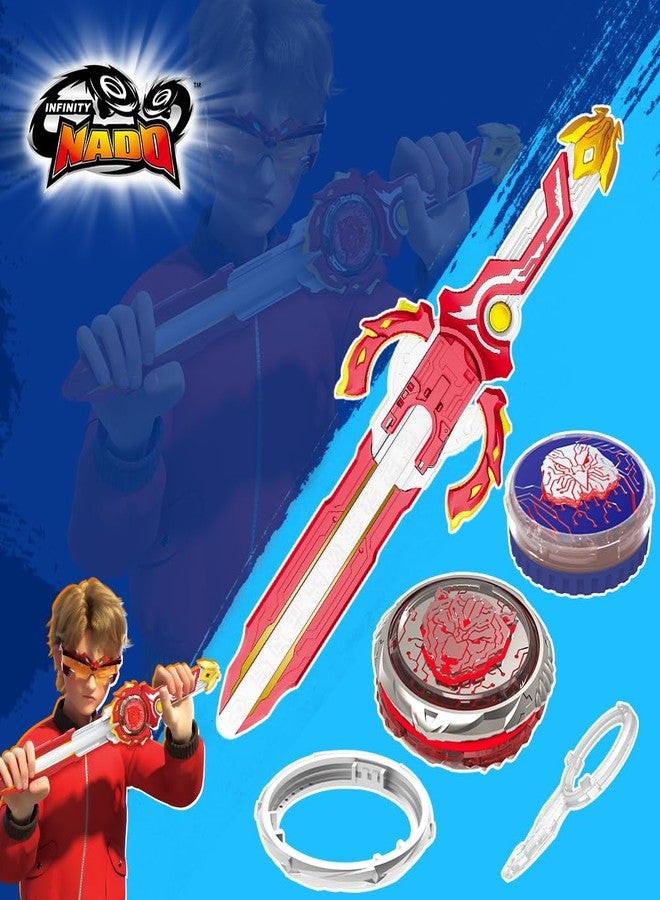 إنفينيتى نادو لعبة إنفينيتي نادو الدوارة للأطفال، لعبة معدنية للأولاد، لعبة إطلاق البلابل الدوارة للأولاد، بلابل دوارة للأولاد من 5 إلى 12 سنة، مجموعة متقدمة - دب الحرب المشتعل - Image 2