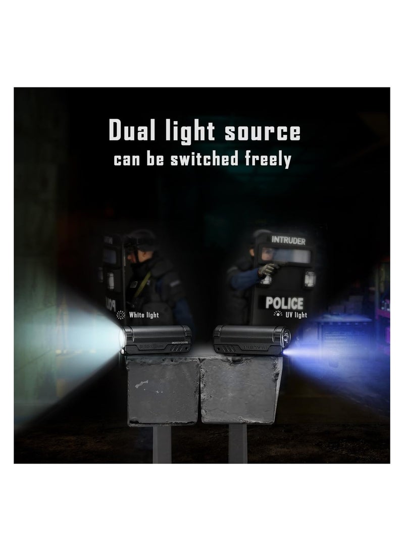 IMALENT BL50 Mini Flashlight 3600 Lumens Dual Light Source EDC Torch with White LED and UV Light, Built-in Rechargeable Battery for Outdoors, Emergency, Work, Camping (Black) - Image 4