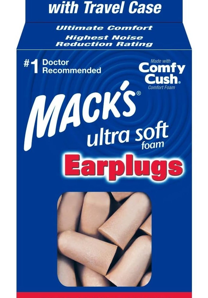 Mack's Ultra Soft Foam Earplugs - 30 Pair with Travel Case, Highest Noise Reduction Rating - Image 1