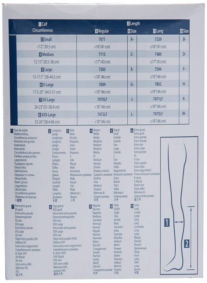 Covidien 7604 T.E.D. Anti-Embolism Stockings, Knee Length, Regular, X-Large (Pack of 12) - Image 3