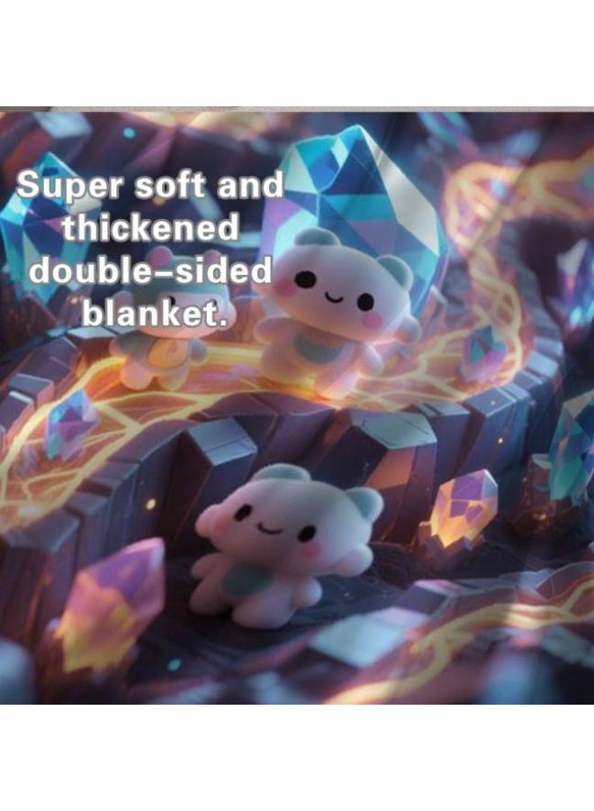 general Baby and children's cartoon flannel thin blanket (warm and comfortable, suitable for sleep, game use) 70cm*100cm - Image 4