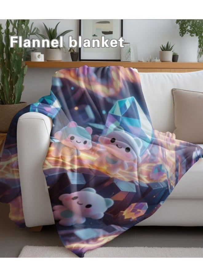 general Baby and children's cartoon flannel thin blanket (warm and comfortable, suitable for sleep, game use) 70cm*100cm - Image 5