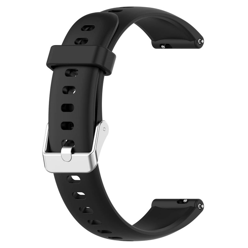 Disscool Replacement Wrist Bands Compatible with Huawei Watch Fit Mini, 16mm Adjustable Soft Silicone Strap with Quick Release (Also for Huawei Band B6/B3) – Black - Image 1