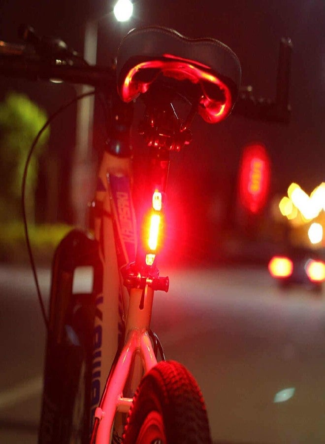 TERXA مصباح خلفي LED عالي السطوع قابل لإعادة الشحن عبر منفذ USB من TERXA للدراجات | مصباح أمامي | ملحقات الدراجات | للاستخدام المنزلي/الرياضي/التمارين/الخارجي (عبوة من قطعة واحدة، متعدد الألوان) - Image 3
