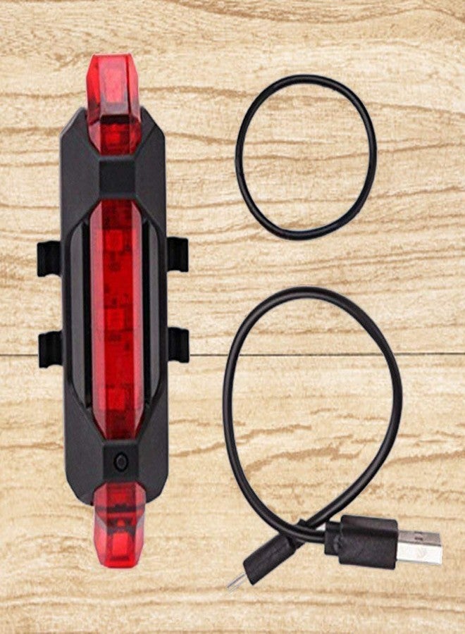 TERXA مصباح خلفي LED عالي السطوع قابل لإعادة الشحن عبر منفذ USB من TERXA للدراجات | مصباح أمامي | ملحقات الدراجات | للاستخدام المنزلي/الرياضي/التمارين/الخارجي (عبوة من قطعة واحدة، متعدد الألوان) - Image 5