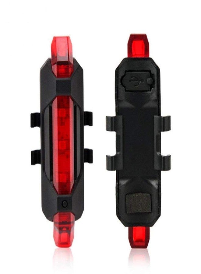 TERXA مصباح خلفي LED عالي السطوع قابل لإعادة الشحن عبر منفذ USB من TERXA للدراجات | مصباح أمامي | ملحقات الدراجات | للاستخدام المنزلي/الرياضي/التمارين/الخارجي (عبوة من قطعة واحدة، متعدد الألوان) - Image 1