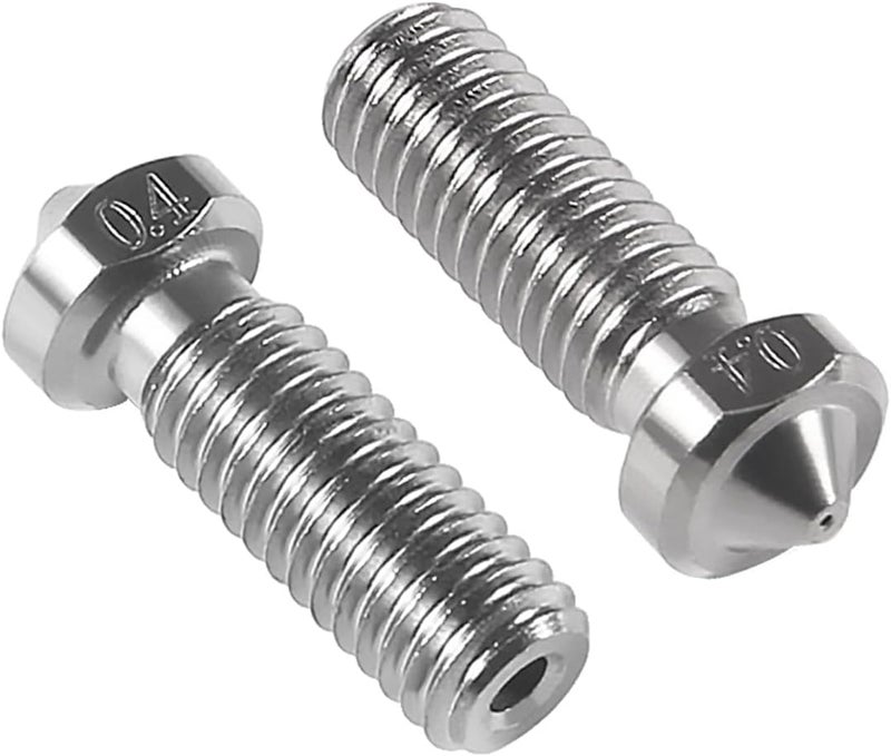 AITIAO 6PCS Volcano Nozzle 0.4mm M6 Hardened Steel Nozzles for J-Head Hotend Extruder Artillery/Sidewinder 3D Printer - Image 3