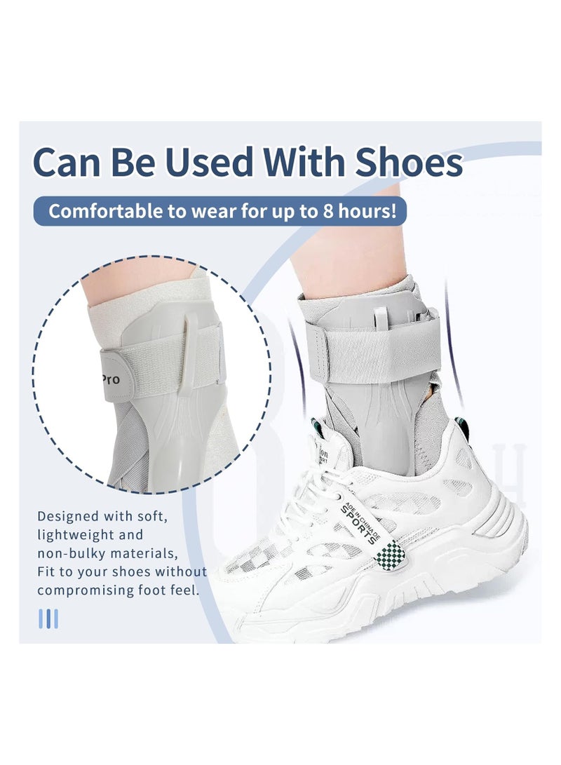 Bukela Ankle support, ankle brace with side stabilizers, adjustable ankle support, sprained ankle brace, suitable for ankle sprains, Achilles tendonitis, plantar fasciitis, injury recovery, ankle support for running, basketball, football, XL  - Image 5