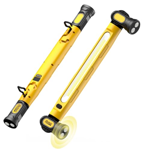 MechaniLite Under Hood Work Light Bar 3000LM LED Magnetic Light Bar with Hooks 5200mAh Cordless Rechargeable Hood Light Fathers Day Dad Gifts for MenMechanicCar RepairingGarageYellow1 Pack - Image 1