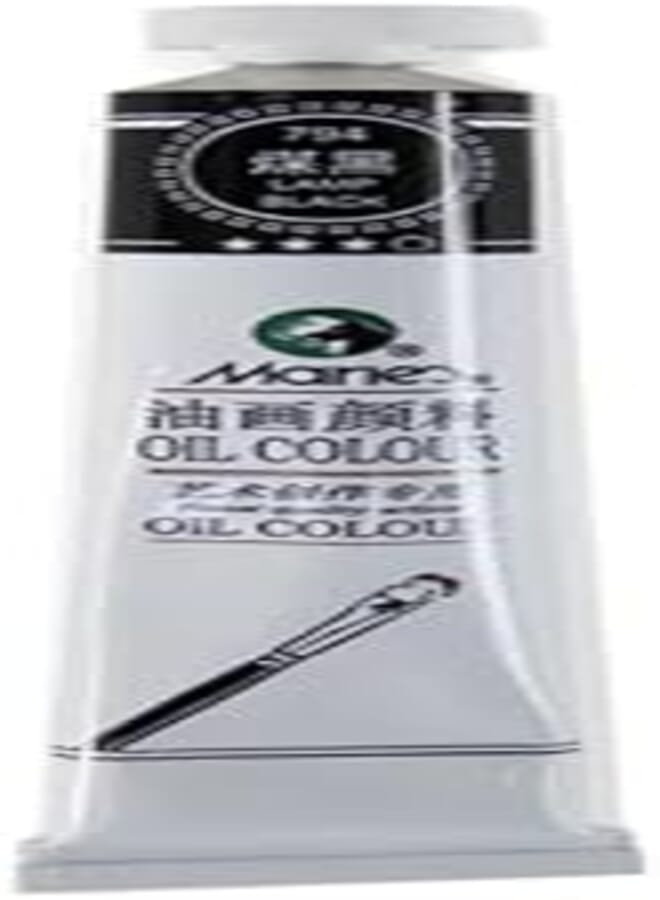 Maries Oil Colour Tube 50 ml, 794 Lamp Black