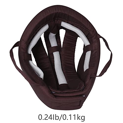 Cepairng Thick Protection Helmet for Elderly Youth Kids Adults,Head Protection for Elderly Falls,Soft Helmet for Epilepsy Seizures Prevent Head Injuries,Safety Bump Cap,for Home Gardening (Coffee Cloth Inner) - Image 2